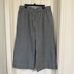 Shiny By Nature black gingham wide-leg pants